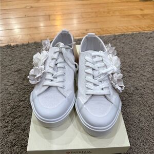 Patrizia White Floral Women's Flats